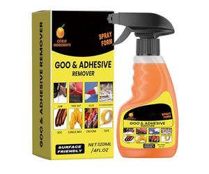 Sticker Remover Spray - Adhesive Tape Remover 120ml,Multi-functional Decal Stripper Tape Removal Spray for Furniture Indoor Window Glass Car Tiles Floor Wood Labels Home Carpet Wallpaper