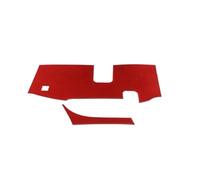 Sticker Replacement Parts For Dodge Ram 2018+ Car Steering Wheel Down Anti-kick Panel Cover Stickers Interior Auto Styling Molding(Carbon Fiber Red)