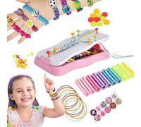 Sticker Rolls Bracelet, Sticki Rolls Bracelet, Friendship Bracelet Maker, Friendship Bracelets Making Toy, Crafts Toys, Stickers for Creative Crafting and Friendship Bands (Pink)