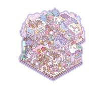 Sticker Room Scene - 3D Capybara Landscaping Handmade Stickers | Quality Material, Decorative Hand Trials Waterproof Journaling Decals for Beginners Birthday Girls Girls