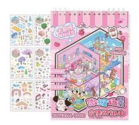 Sticker Room Scene, 3D Creative House Stickers | Relief Stress Pass the Time, Dreamland Landscape Decal for School, Home, Girls, Boys
