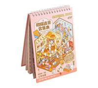 Sticker Scene - 7.48 Inch Miniature Landscape Stickers Book | Capture The Joy Series Visual Stickers | Sticker Pack For Girls Gift Children Friend Paper Cap, 290 Gram.