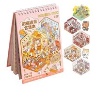 Sticker Scene Toys | Miniature Aesthetic Decaltapes | Scene Stickers - For Journaling Diary Crafts Crafts Creative Hobby Classroom School Camping Travel Vacation On The Road At School