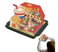 Sticker Scenes For Adults - 3D Office Supplies Sticker | Create Your Own Miniature Shop Scene Sticker, Creative Decoration For Home Room Notebook And Scrapbook
