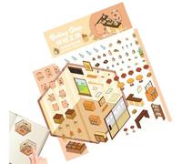 Sticker Scenes for Kids - 3D Capybara Children's Scene Stickers | Funny Cartoon Stickers, Reusable Diary Accessories for School, Nursery & Home
