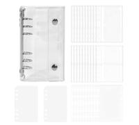 Sticker Scrapbook - Transparent Album for Scrapbooking and as Folders, Double Closure Sticker Folder for Collecting, for Planners, Scrapbook for Displaying Cards, Files and Documents