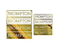Sticker Set for Brompton 8 pc. A Line C Line Electric P line T line (Gold)