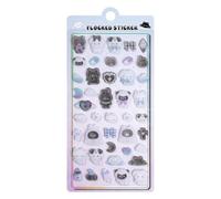 Sticker Set for Children - Decorative Self-Adhesive Cartoon Animal Stickers for Entertaining, Creative Use, Colourful Design with Strong Adhesive Power and Easy Peel Function, Safe, U