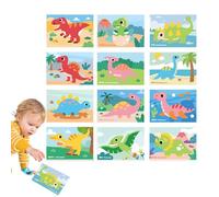 Sticker Sheets Preschool,Sticker Puzzle 3D Handmade Eva Game - Cartoon Animal Learning Education Various Themes Toys, for Boys Girls Birthday