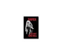 Sticker Sniper Sniper One Shot One Kill Army 5 x 7 cm #A2258