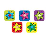 Sticker Solutions Mini Square Smiley Star Stickers (Pack of 180)