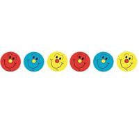 Sticker Solutions Motivational Reward Smiley Faces Stickers - Red/Blue/Yellow (Pack of 2)