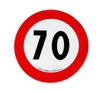 Quattroerre Sticker Speed Limit 70 km/h EU, Approved