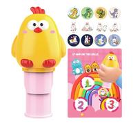 Sticker, Sticker Stamper, Kids Sticker Stamp Set, Sticker Stamper Travel Activity Packs, 200 Stickers Arts and Crafts Fidget Toy Collectible Character, Creative Play Travel Toy for Girls and Boys