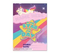 Sticker Stocker A6 Praise Note Pad 100 Sheet Incentive Chart Rewards - Star of the Day Rainbow Unicorn