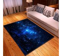 Sticker Superb. 3D Galaxy Space Stars Carpets Living Room Decoration Bedroom Parlor Tea Table Area Rug Mat Soft Flannel Large Rug Purple Blue Red Orange Carpet (Color B,60x90 cm)