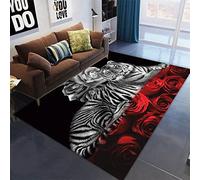 Sticker Superb. White Tiger 3D Animal Art Carpet Cartoon Rug Living Room Home Decor Sofa Table Blanket Non-slip Chair Mat Corridor Entrance Door Kids Crawl (160x200 cm, Pattern 2)