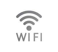 Sticker Tattoo WIFI 12 cm Silver WLAN Hotspot Free Internet Access Sign Symbol Logo