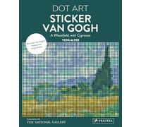 Sticker Van Gogh; A Wheatfield, With Cypresses (Dot Art)