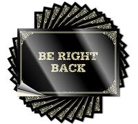 Sticker Vinyl Wall Art Self-Adhesive & Book Nook Decor Laminated - Be Right Back for Bike for Frame | Family Car Stickers for Back Window(8X12CM-5Pcs)