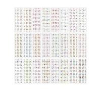 Sticker Waterproof for Handmade Notebook Decoration and Creative Nails Art Designs Easy to Apply Pixels Sticker