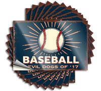 Sticker Work Office Decor Vinyl Sticker | Baseball Devil Dogs of '17 Cool for Math Use(6X9CM)