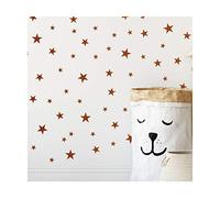 StickerDeen | Copper Metallic Star Stickers Nursery Decals Decoration Removable Peel & Stick Wall Art Vinyl Decal Stickers | (Gift Pack of 166)
