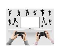 StickerDeen | Floss Dancer Gaming Style Decoration Removable Wall Art Vinyl Decal Stickers | (Pack of 10) (Black)