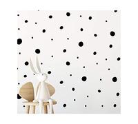 StickerDeen | Hand Drawn Blobs & Dots Dalmatian Irregular Shape Home Nursery Decoration Polka Dot Removable Wall Art Vinyl Decal Stickers | (Pack of 152) (Black)