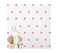 StickerDeen | Polka Dot Circles Round Shape Style Decoration Removable Wall Art Vinyl Decal Stickers | (Pack of 112) (Baby Pink)