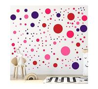 StickerDeen Polka Dot Wall Stickers, Removable Vinyl, Mixed, 500+ Pack
