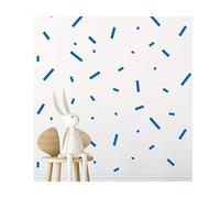 StickerDeen | Rectangle Confetti Shape Decoration Removable Wall Art Vinyl Decal Stickers | (Pack of 316) (Blue)