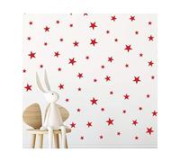 StickerDeen | Red Star Stickers Nursery Decals Decoration Removable Peel & Stick Wall Art Vinyl Decal Stickers | (Gift Pack of 166)
