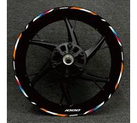Stickers 17 Inches Motorcycle Racing Equipment Tire Rim Adhesive Reflective Decal Sticker for BMW S1000XR S1000R 1000RR(Color25)