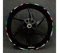 Stickers 17 Inches Motorcycle Racing Equipment Tire Rim Adhesive Reflective Decal Sticker for BMW S1000XR S1000R 1000RR(Color8)