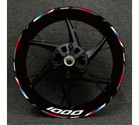 Stickers 17 Inches Motorcycle Racing Equipment Tire Rim Adhesive Reflective Decal Sticker for BMW S1000XR S1000R 1000RR(Color27)