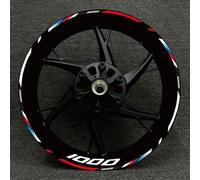 Stickers 17 Inches Motorcycle Racing Equipment Tire Rim Adhesive Reflective Decal Sticker for BMW S1000XR S1000R 1000RR(Color12)