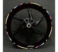 Stickers 17 Inches Motorcycle Racing Equipment Tire Rim Adhesive Reflective Decal Sticker for BMW S1000XR S1000R 1000RR(Color28)