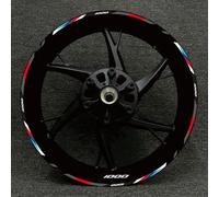 Stickers 17 Inches Motorcycle Racing Equipment Tire Rim Adhesive Reflective Decal Sticker for BMW S1000XR S1000R 1000RR(Color23)