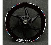 Stickers 17 Inches Motorcycle Racing Equipment Tire Rim Adhesive Reflective Decal Sticker for BMW S1000XR S1000R 1000RR(Color7)