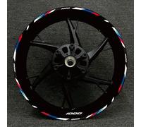 Stickers 17 Inches Motorcycle Racing Equipment Tire Rim Adhesive Reflective Decal Sticker for BMW S1000XR S1000R 1000RR(Color21)