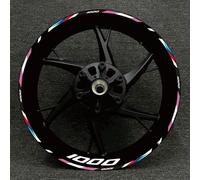 Stickers 17 Inches Motorcycle Racing Equipment Tire Rim Adhesive Reflective Decal Sticker for BMW S1000XR S1000R 1000RR(Color1)