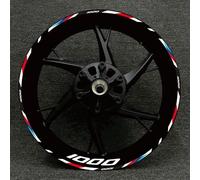 Stickers 17 Inches Motorcycle Racing Equipment Tire Rim Adhesive Reflective Decal Sticker for BMW S1000XR S1000R 1000RR(Color3)