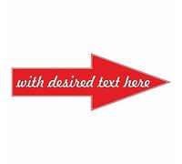 Stickers - Adhesive labels - Design Arrow - with desired text - image - logo - personalized - name stickers - customized for company logos - school - Children - kindergarten