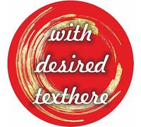 Stickers - Adhesive labels - Design Cirle - with desired text - image - logo - personalized - name stickers - customized for company logos - school - Children - kindergarten