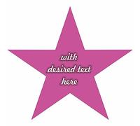 Stickers - Adhesive labels - Design Star - with desired text - image - logo - personalized - name stickers - customized for company logos - school - Children - kindergarten
