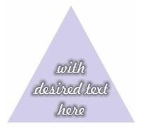 Stickers - Adhesive labels - Design triangle - with desired text - image - logo - personalized - name stickers - customized for company logos - school - Children - kindergarten