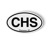 Stickers and Tees CHS Charleston SC South Carolina Oval - Car Magnet - 5"