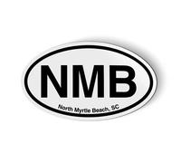 Stickers and Tees NMB North Myrtle Beach SC South Carolina Oval - Car Magnet - 5"
