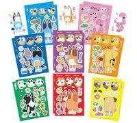 Stickers Blue- Y 16 Sheets Art Craft Make a Face DIY Stickers for Kids- Anime Make Your Own Personalized Stickers for Birthday Party Supplies Favors Bag Stuffing Gift Pinata Fillers Lucky Dip Prizes